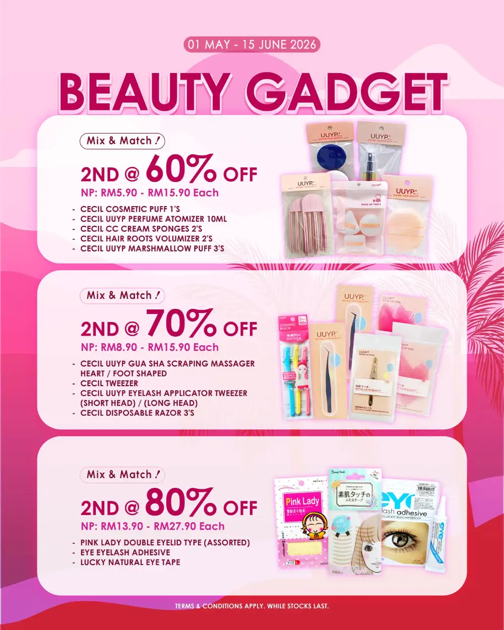 SaSa Beauty Gadget Mix & Match 80% Off | May 2026 page 1