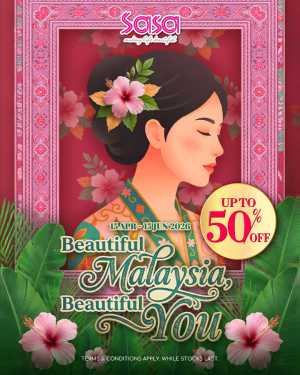 SaSa 50% Off Beautiful Malaysia Sale | May 2026 flyer cover