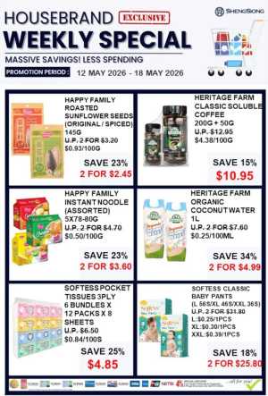 Sheng Siong Weekly Special | Save 34% | May 2026 flyer cover
