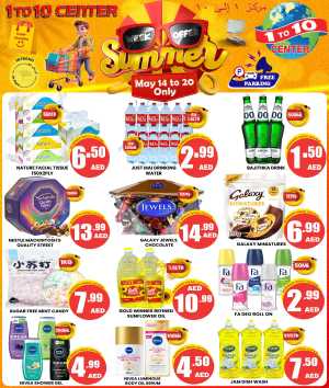 1 to 10 Center Summer Week Offers flyer cover