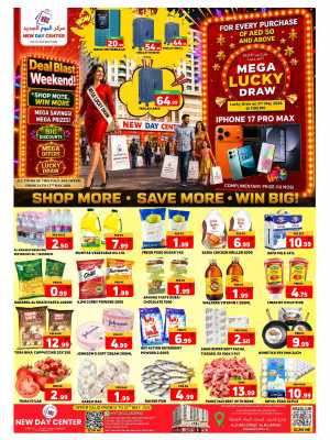 New Day Center Sharjah Deal Blast Weekend flyer cover