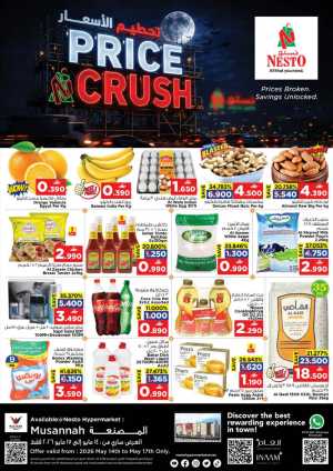 Nesto Musannah Price Crush 40% Off | May 2026 flyer cover