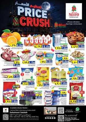 Nesto Salalah Price Crush 40% Off | May 2026 flyer cover