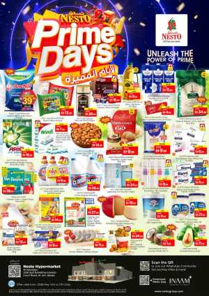 Nesto Ajman Prime Days: Big Savings Now! flyer cover