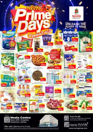 Nesto Ajman Prime Days Offers flyer cover