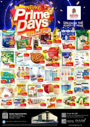 Nesto Ajman Prime Days: Big Savings Now! flyer cover