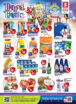 Safari Travel & Treats 50% Off | May 2026 flyer cover