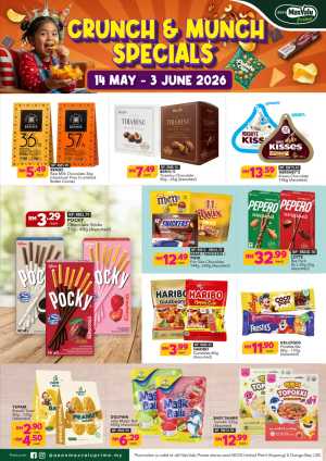 AEON MaxValu Crunch & Munch Sale 30% Off | May 2026 flyer cover