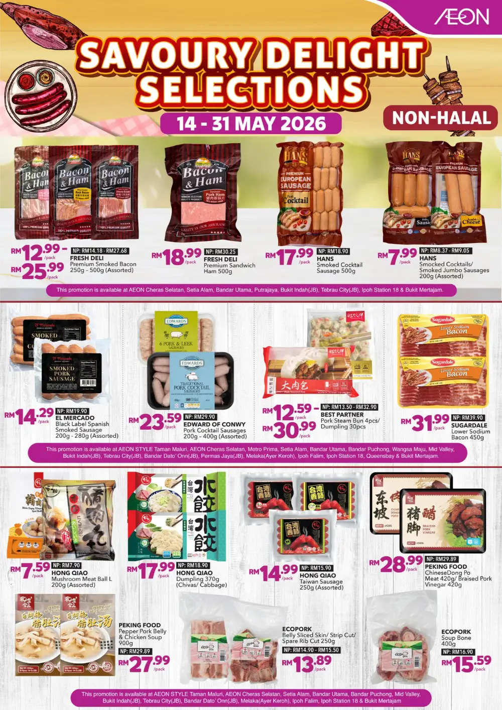 AEON Savoury Delight Sale Up to 37% Off | May 2026 page 1