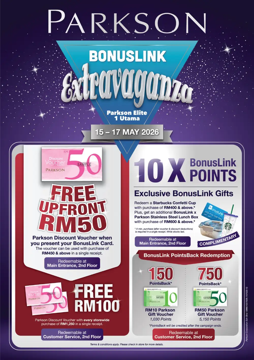 Parkson Elite 1 Utama Free RM50 Voucher | May 2026 page 1
