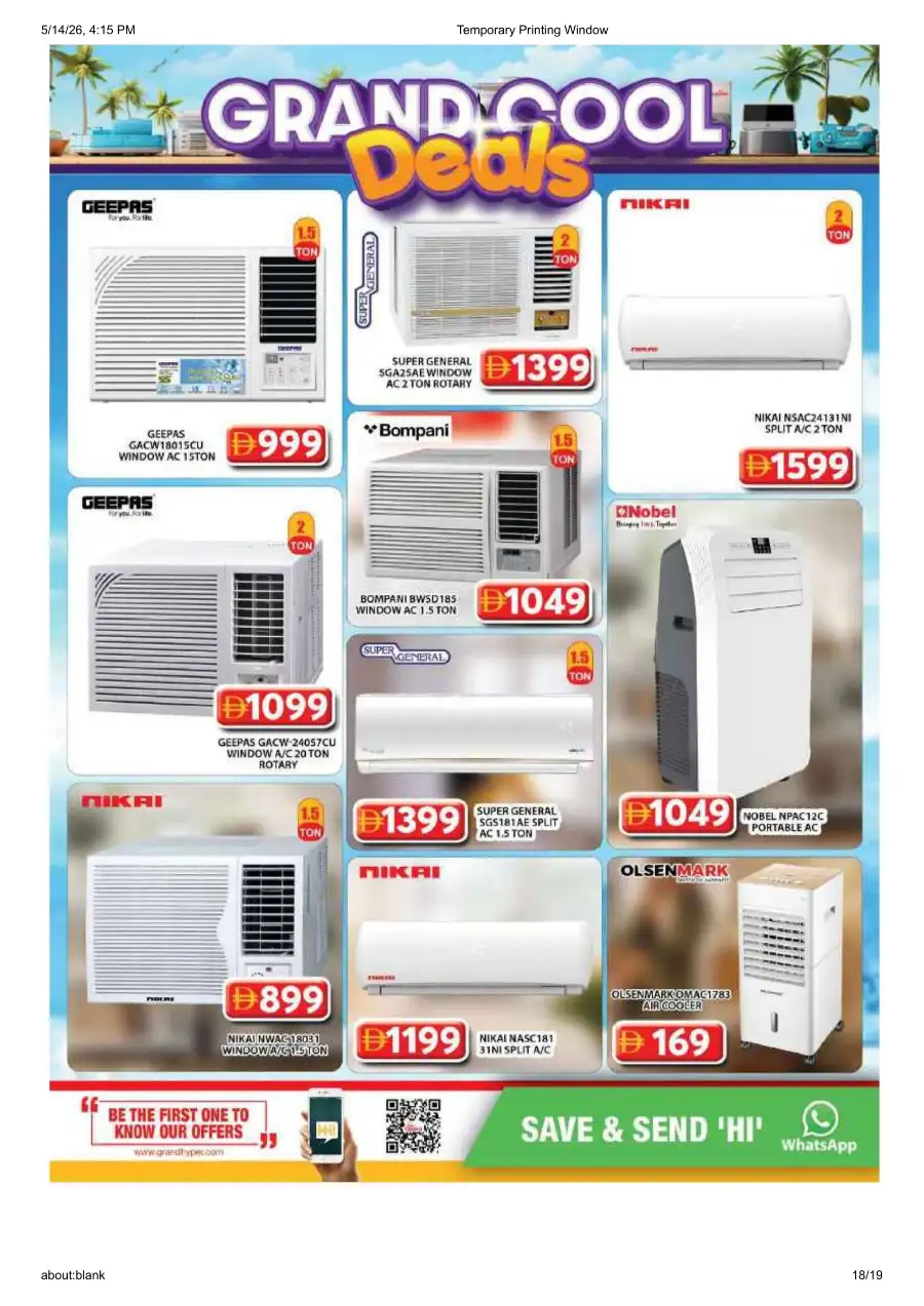 Grand Hyper Al Khail Mall Mega Lucky Bill page 18