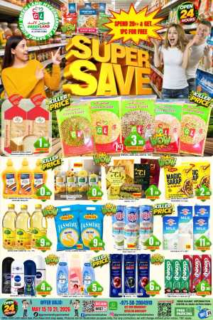 Green Land Super Save 50% Off | May 2026 flyer cover