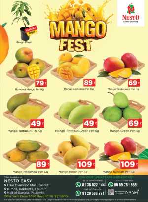 Nesto Easy Mango Fest Sale 40% Off | May 2026 flyer cover