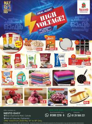 Nesto High Voltage Deals Up to 55% OFF  | May 2026 flyer cover
