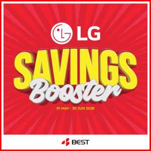 BEST Denki LG Savings Booster Up to 30% Off | June 2026 flyer cover