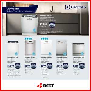 BEST Denki Electrolux Dishwasher Sale Save Up to $700 | May 2026 flyer cover