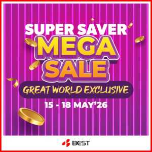 BEST Denki Great World Mega Sale Up to 60% Off | May 2026 flyer cover