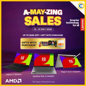 COURTS A-MAY-ZING Sales | Up to $230 Off Lenovo | May 2026 flyer cover