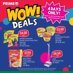 Prime WOW! Deals: Save Up to 30% | May 2026 flyer cover