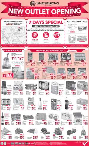 Sheng Siong Canberra Opening - Save Up to 60% | May 2026 flyer cover