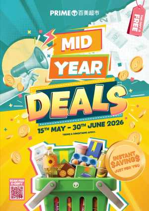 Prime Supermarket Mid Year Deals - Up to 50% Off | May 2026 flyer cover