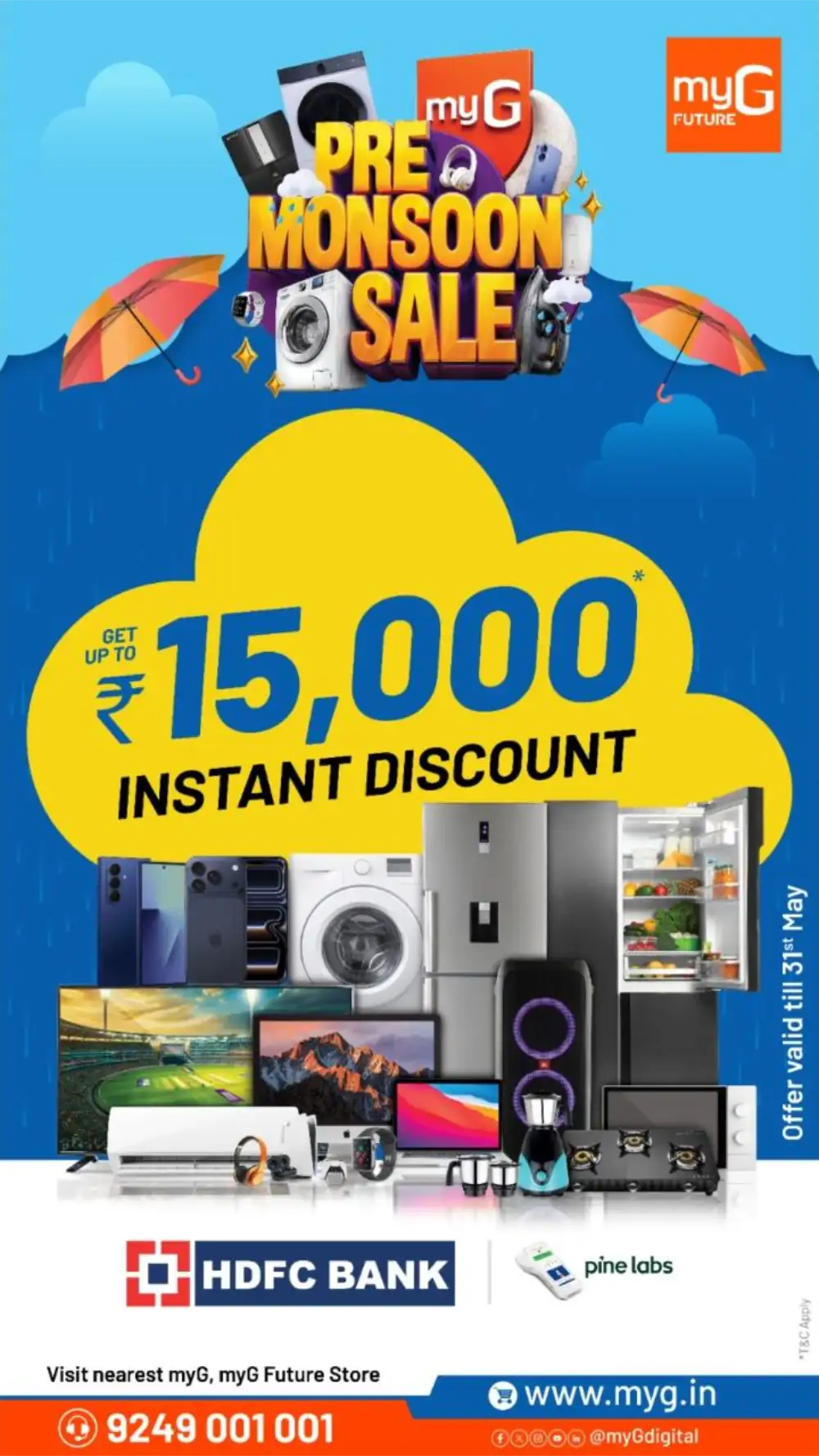 myG Pre Monsoon Sale - ₹15,000 Discount | May 2026 page 1