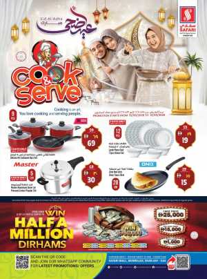 Safari Cook & Serve Deals Up to 65% Off | May 2026 flyer cover