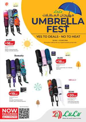 LuLu Umbrella Fest Up To 34% Off | May 2026 flyer cover