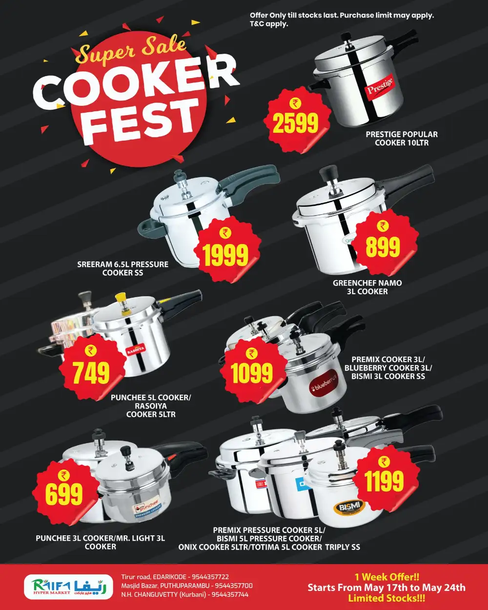 Raifa Hypermarket Cooker Fest Best Deals | May 2026 page 1