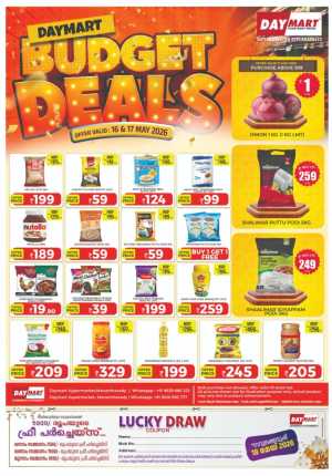 Daymart Budget Deals Up to 47% Off | May 2026 flyer cover