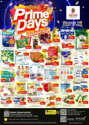 Nesto Arabian Plaza Prime Days 60% Off | May 2026 flyer cover