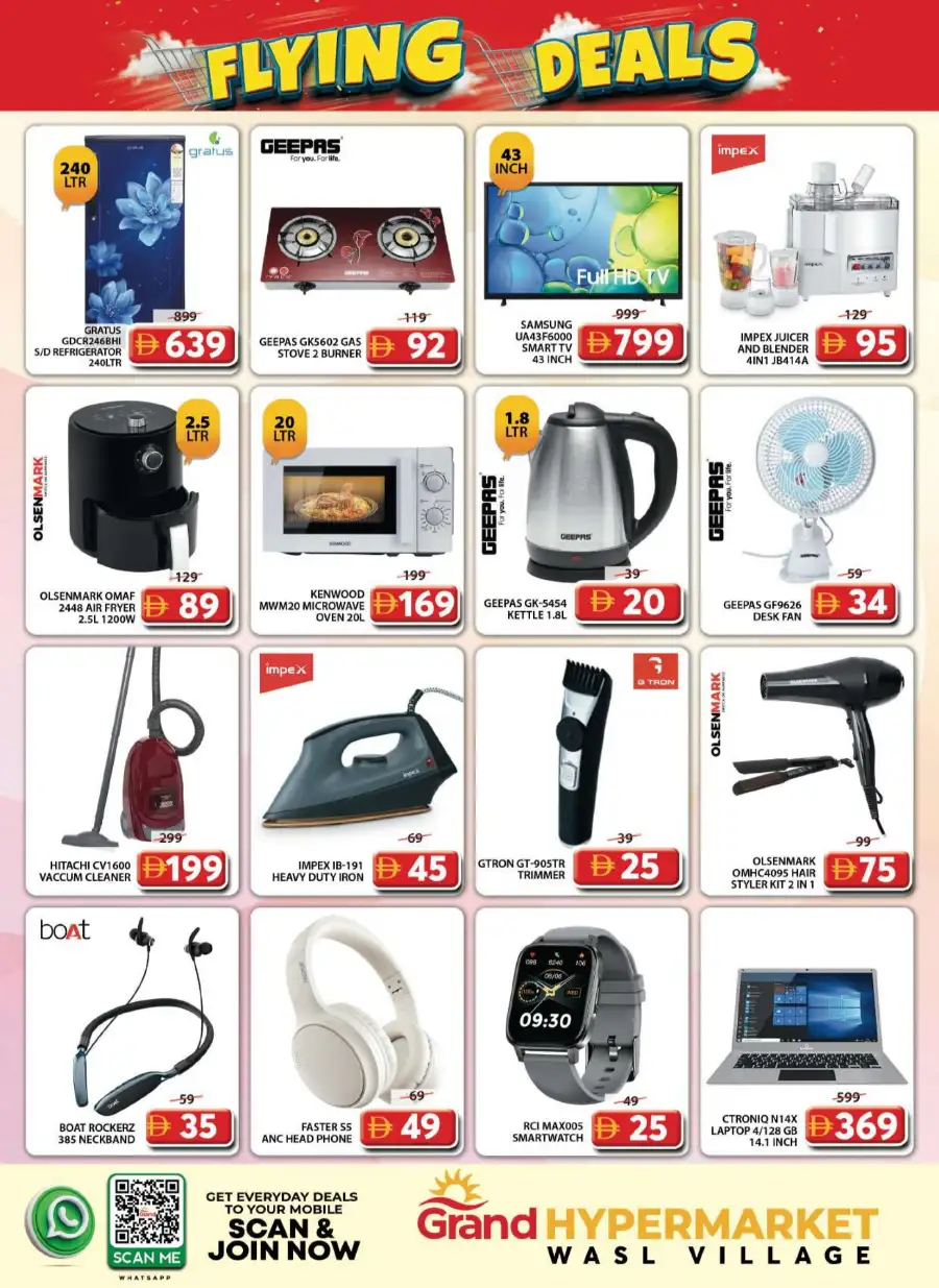 Grand Wasl Village Flying Deals: May 18-20 Offers page 8