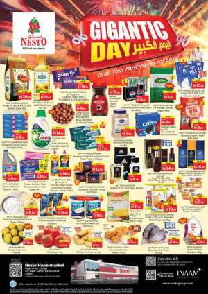 Nesto Ajman Gigantic Day Offers | Save Big! flyer cover