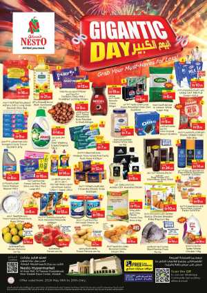 Nesto Sharjah Gigantic Day Offers flyer cover