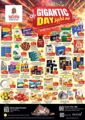 Nesto Dubai Gigantic Day Offers flyer cover