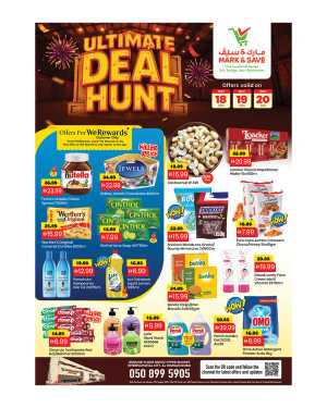 Mark & Save Al Warsan Ultimate Deal Hunt Offers flyer cover