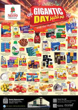 Nesto Gigantic Day Offers | Valid 18 - 20 May 2026 flyer cover