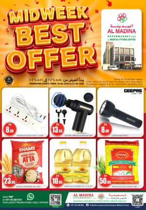 Al Madina Midweek Best Offer | 18-21 May 2026 flyer cover