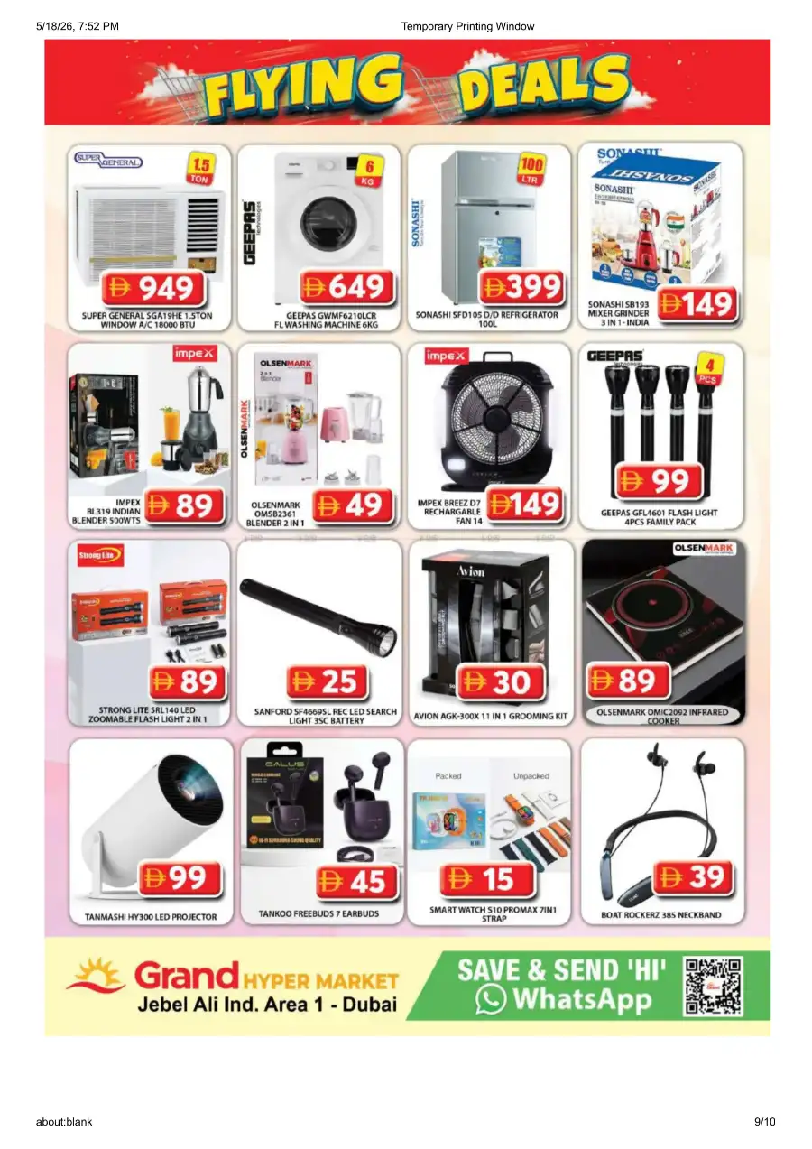 Grand Hypermarket Flying Deals | 18 - 21 May 2026 page 9