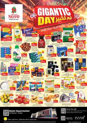 Nesto Hypermarket Gigantic Day Offers | May 18 - 20 flyer cover