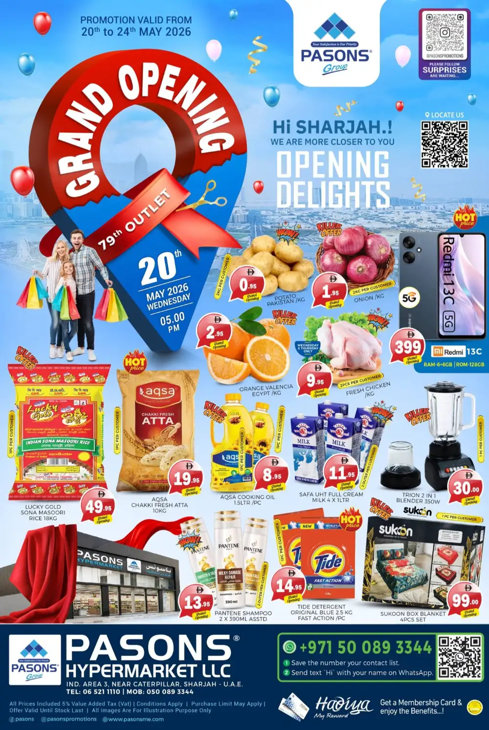Pasons Grand Opening Offers | Up to 50% Off page 1