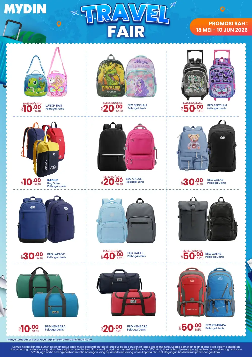 MYDIN Travel Fair Sale | Luggage Deals 2026 page 2
