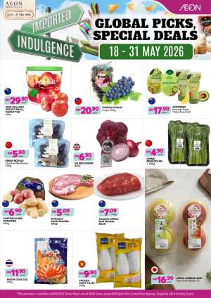 AEON Global Picks Special Deals May 2026 flyer cover