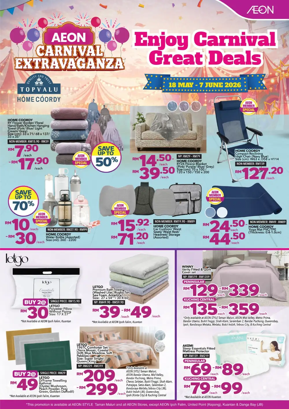 AEON Home Coordy Carnival Deals 2026 page 1