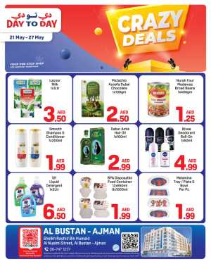 Day To Day Crazy Deals Ajman Offers | May 2026 flyer cover
