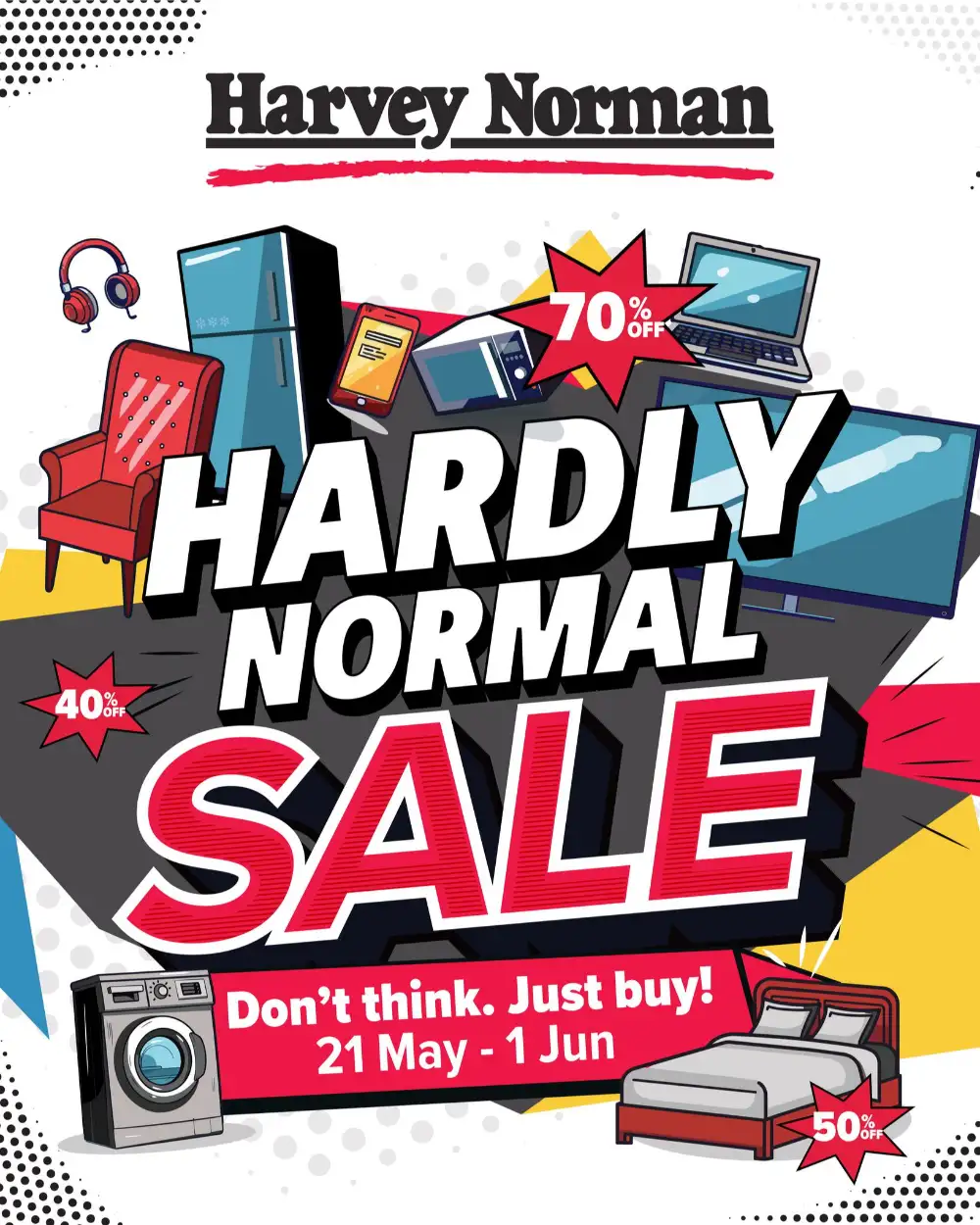 Harvey Norman Hardly Normal Sale | Up to 70% Off page 1