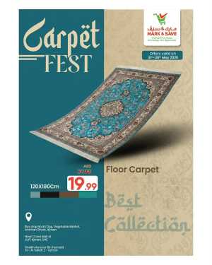 50% Off Floor Carpets | Mark & Save Offer Valid May 2026 flyer cover