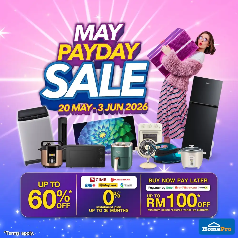 HomePro May Payday Sale | Up to 60% Off page 1