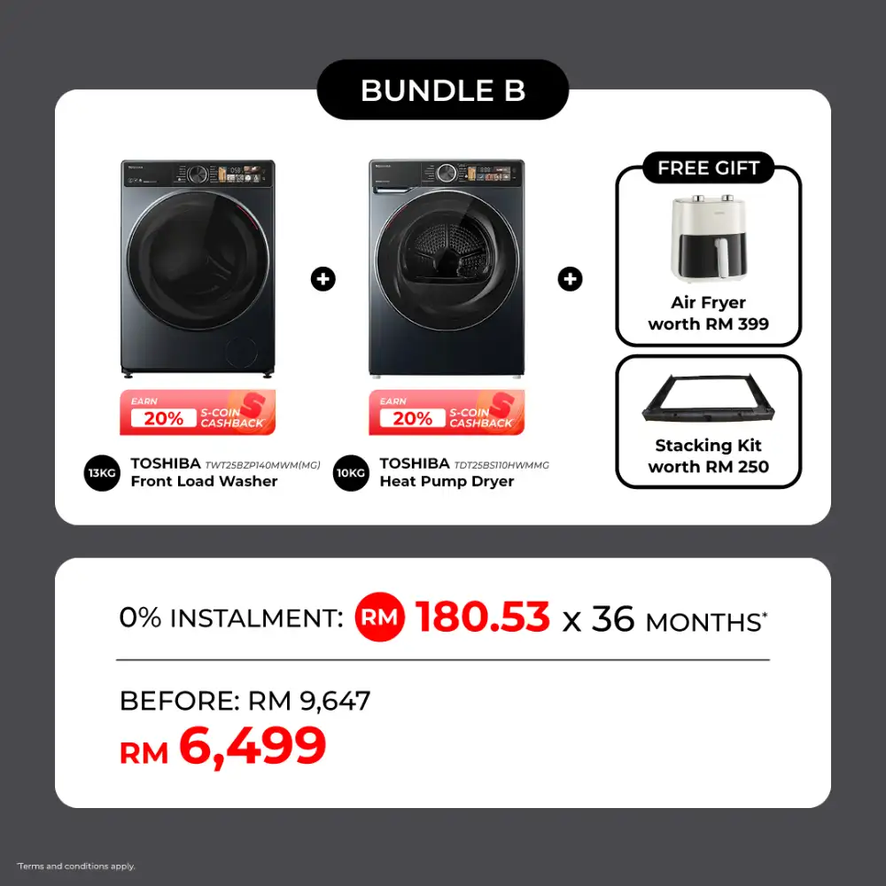 SENHENG Toshiba Washer Dryer Combo | From RM138.86/Mo! page 3