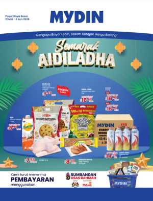 MYDIN Aidiladha Promotion Deals Up to 45% Off flyer cover